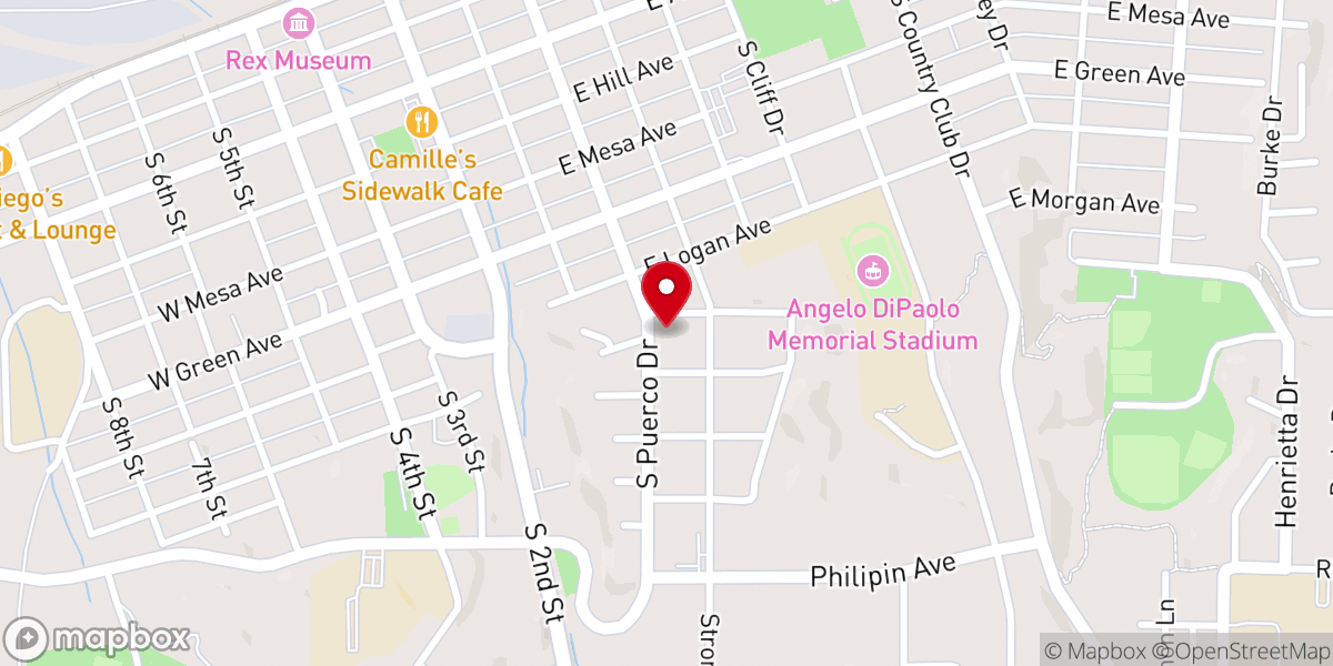 Map showing location of Our Lady-Guadalupe