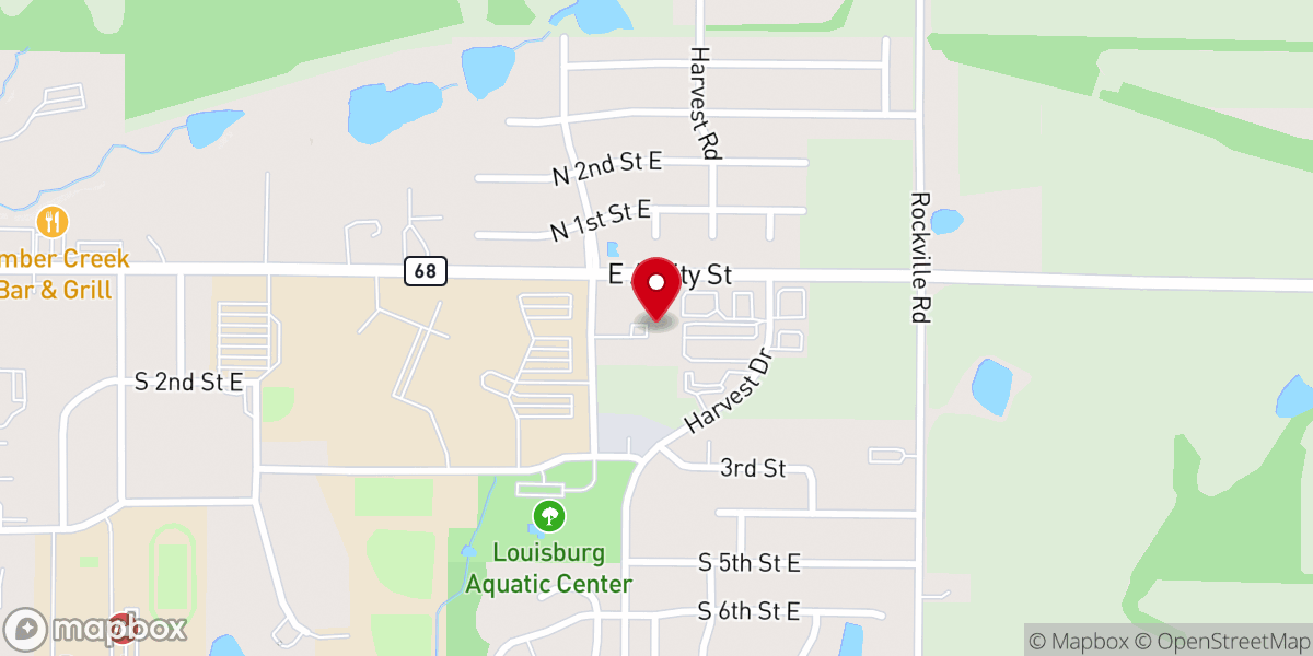Map showing location of Christ Covenant Church