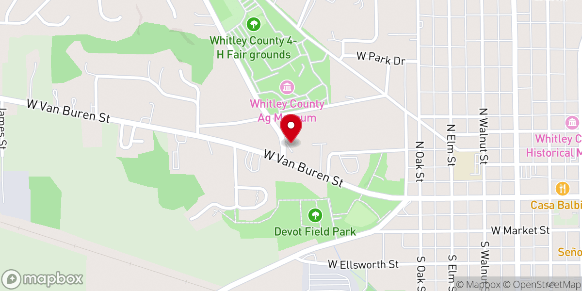 Map showing location of Church of Christ at Lincolnway