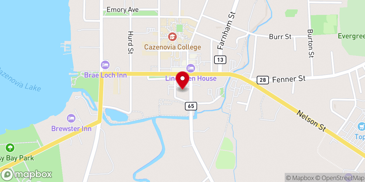 Map showing location of St Peter's Church