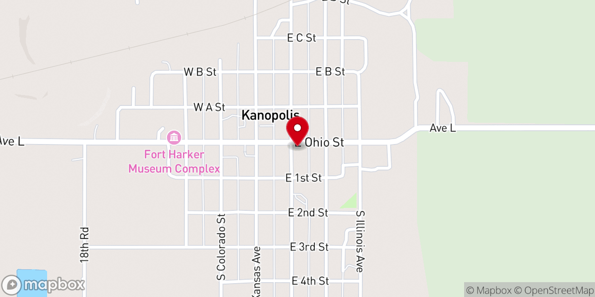 Map showing location of United Methodist Church