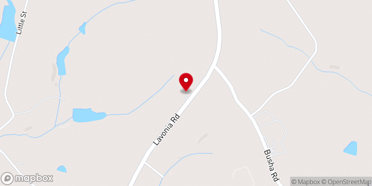 Map showing location of Zion Hill Baptist Church