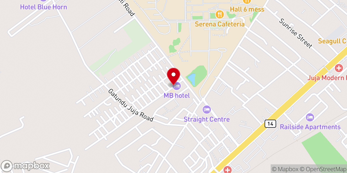 Map showing location of Divine Mercy Muigai Catholic Church Parish - Kenyatta Road