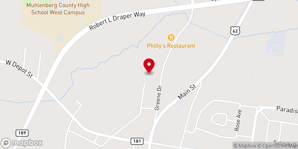 Map showing location of Greenville Nursing and Rehabilitation