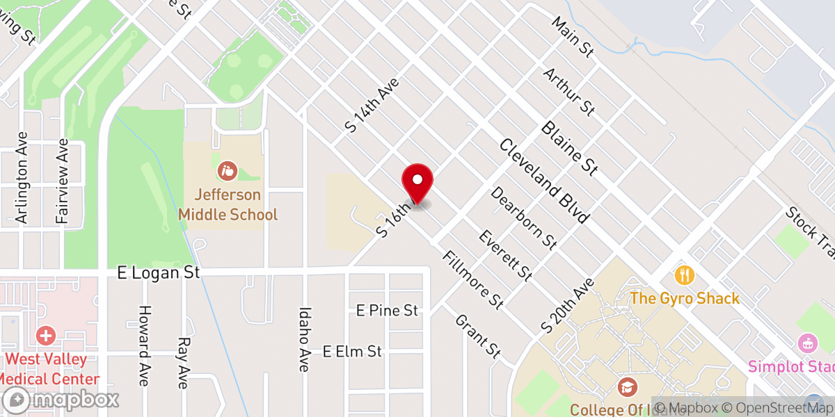 Map showing location of Christian Science Society & Reading Room