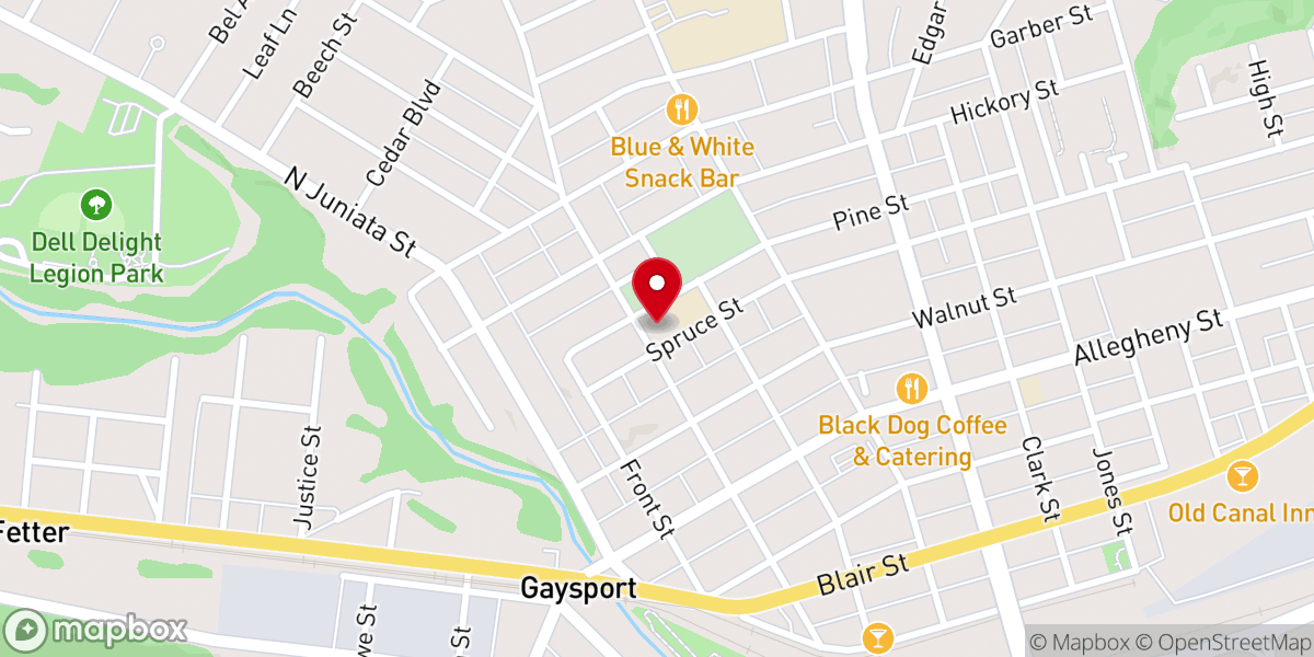 Map showing location of Saint Michael Catholic Church