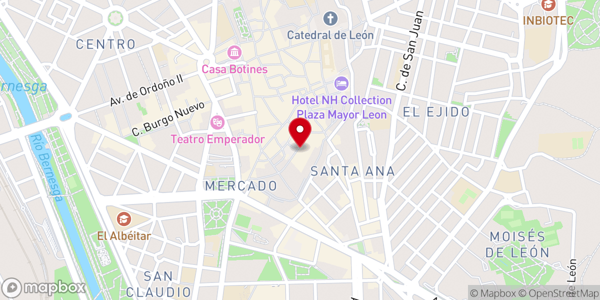 Map showing location of Monasterio de Santa María de Carbajal