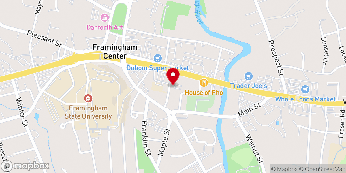 Map showing location of Saint Bridget's Food Pantry - Food Distribution Center