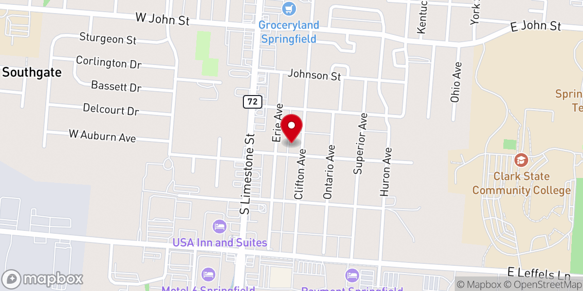 Map showing location of El Bethel Temple