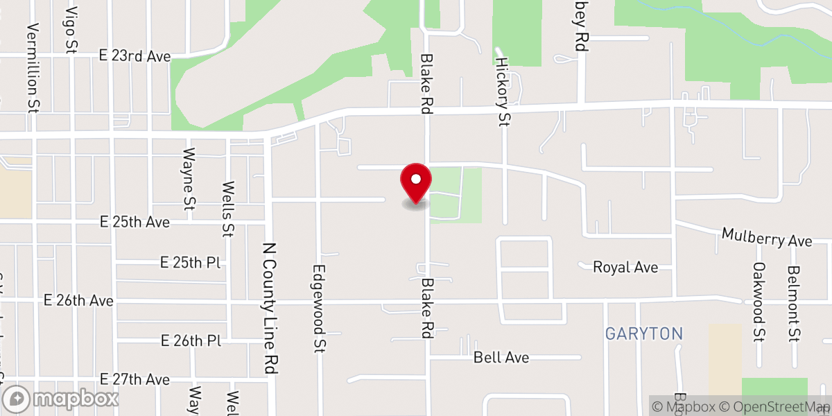Map showing location of House of Prayer Church