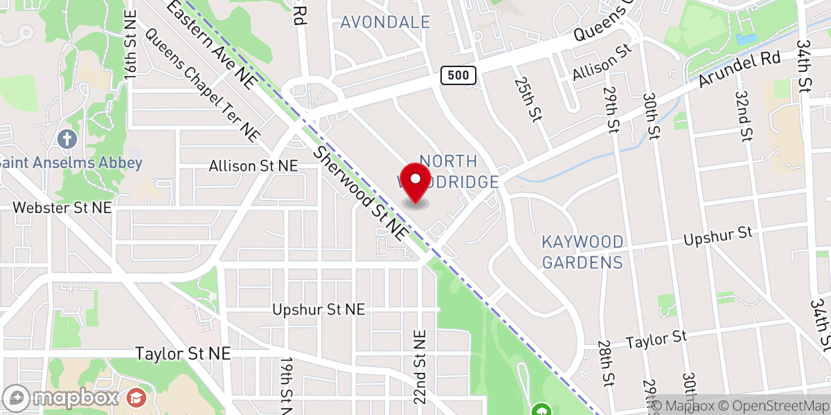 Map showing location of The Triumphant Church