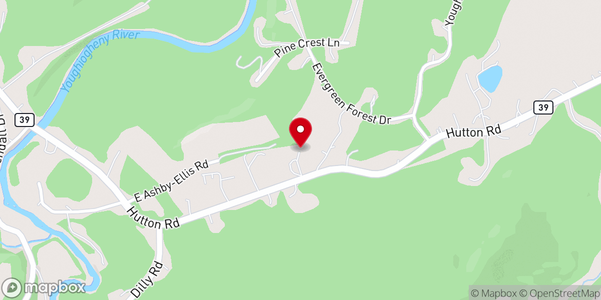 Map showing location of Providence Baptist Church