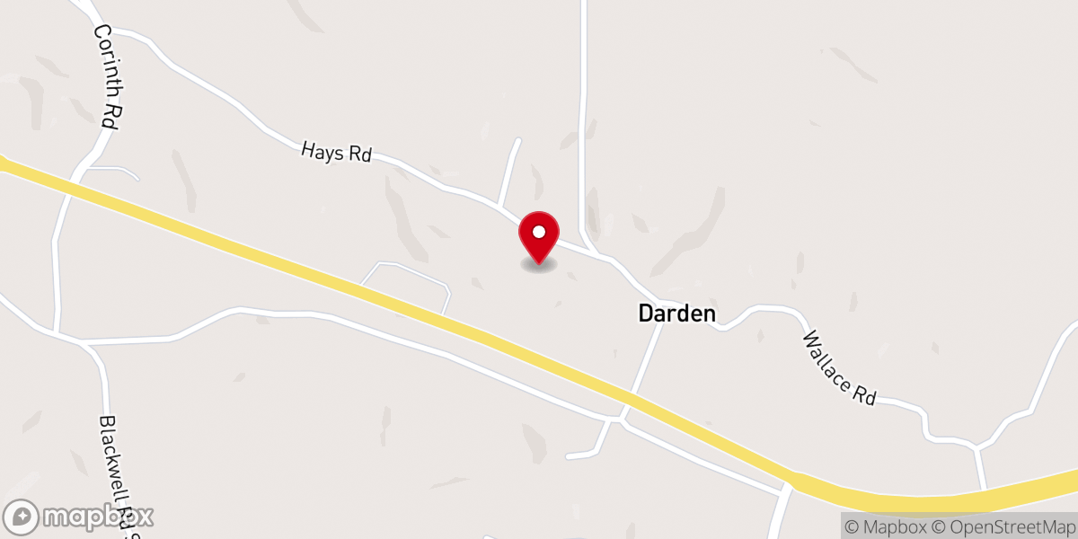 Map showing location of The Pentecostal Church of Darden