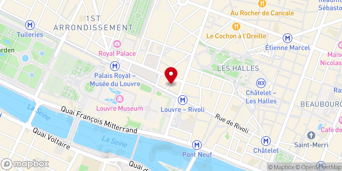 Map showing location of Maison Presbytérale