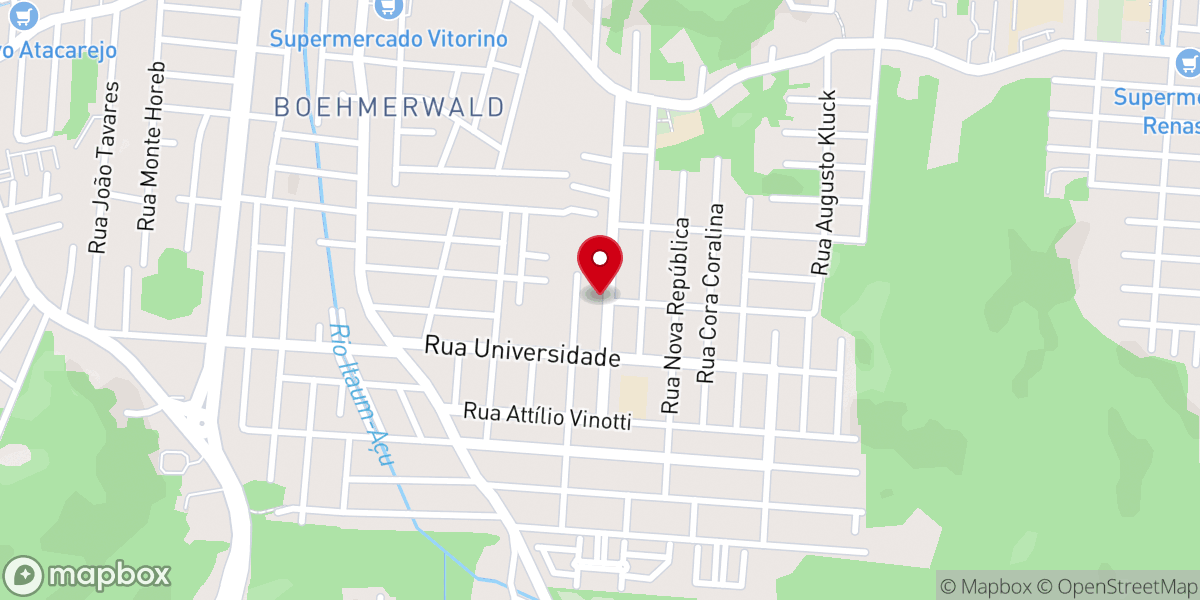 Map showing location of Igreja Batista Vitória