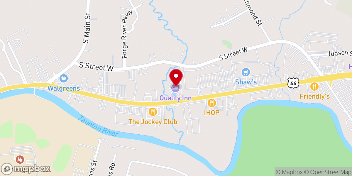 Map showing location of Christ Embassy South Shore MA Church