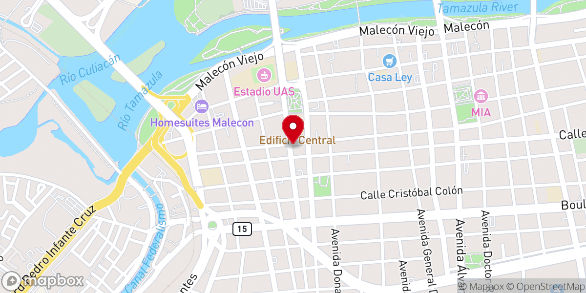 Map showing location of Iglesia Leche y Miel