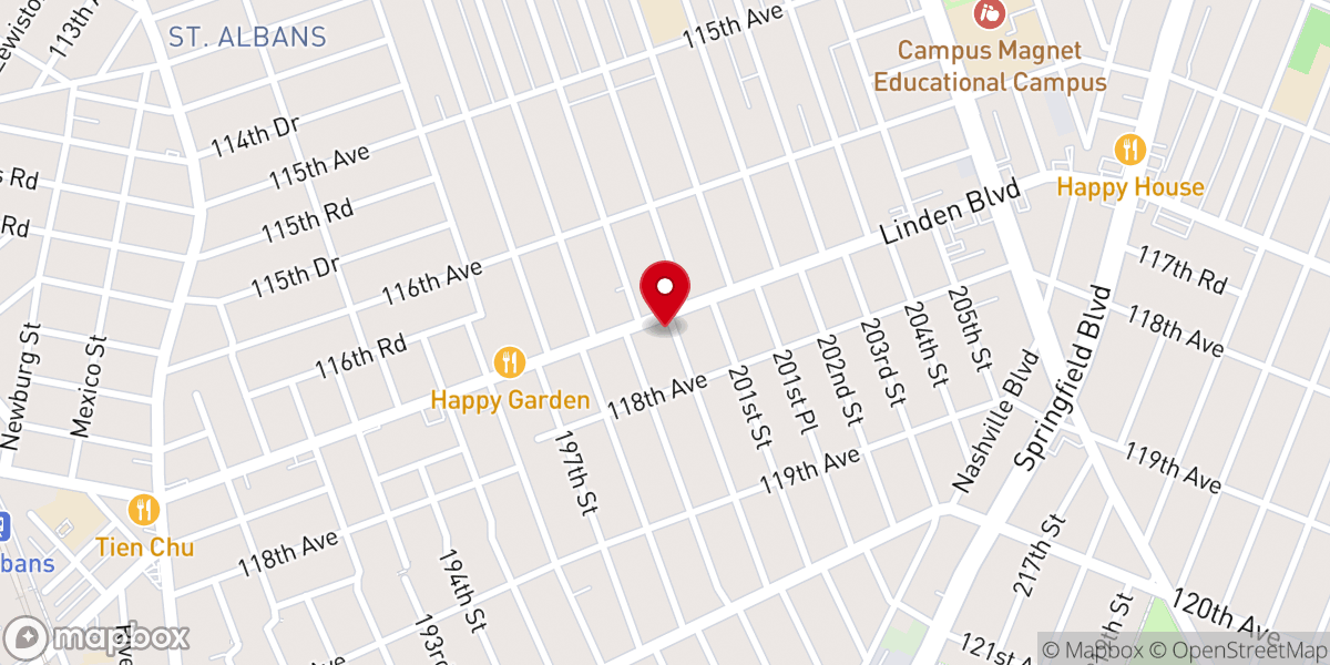 Map showing location of Bibleway Praise Temple