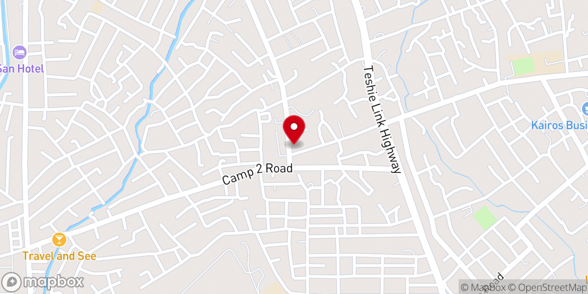 Map showing location of Blessed Hope SDA Church