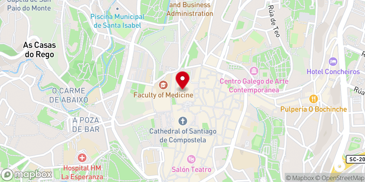 Map showing location of Monasterio de San Martín