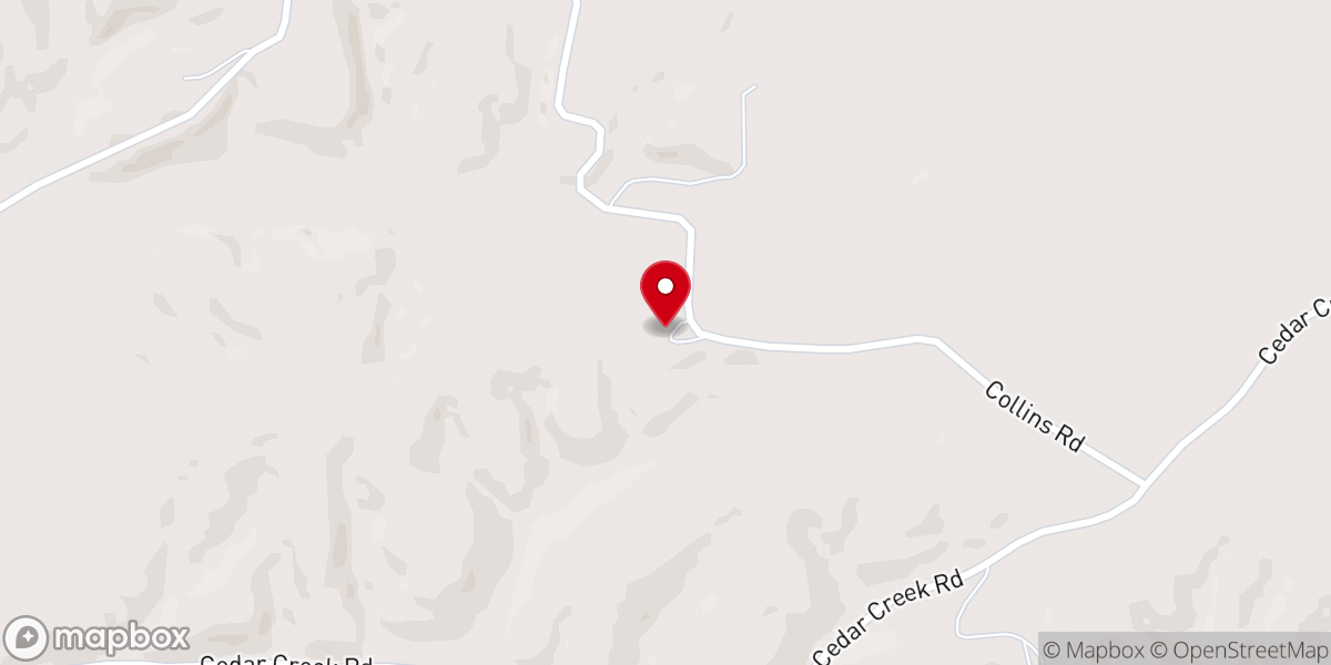 Map showing location of Evangel Baptist Church