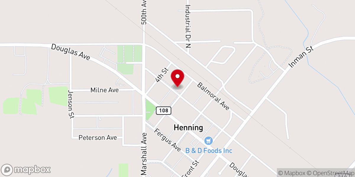 Map showing location of Water's Edge Church