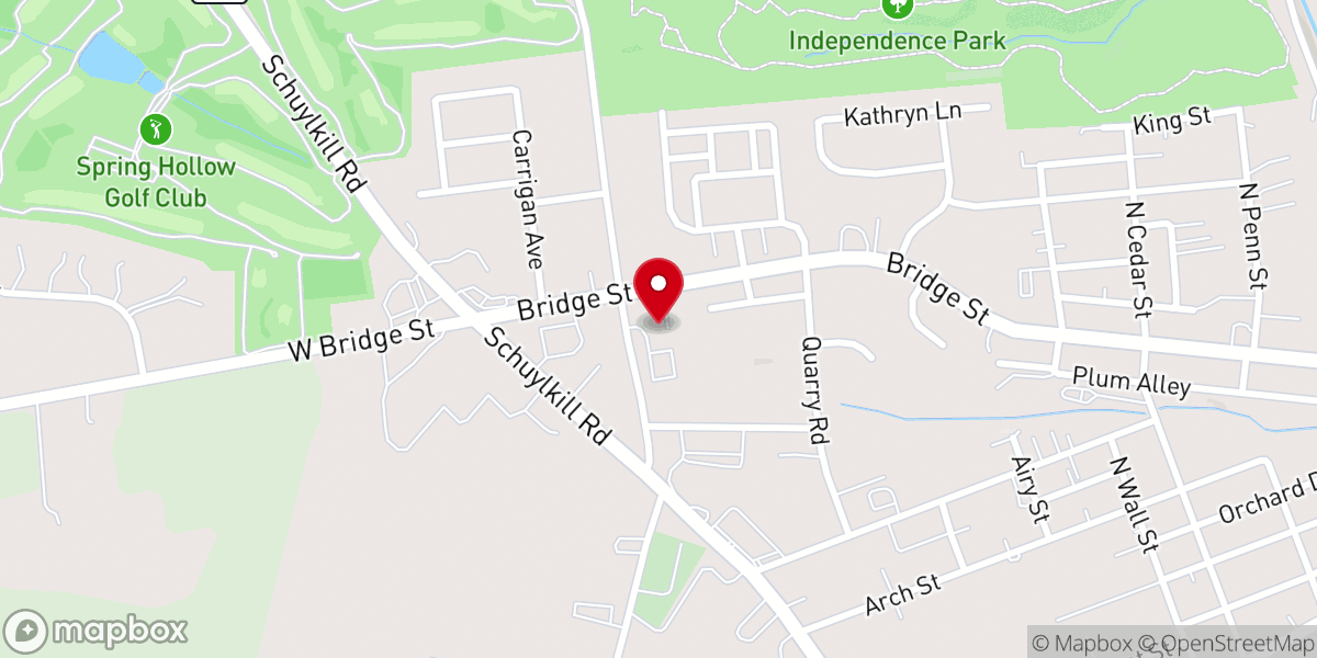 Map showing location of Faith Bible Fellowship Church