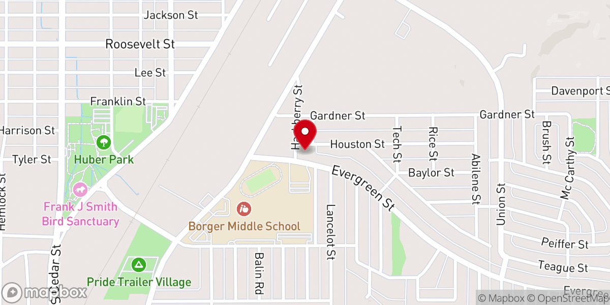 Map showing location of First Church of the Nazarene