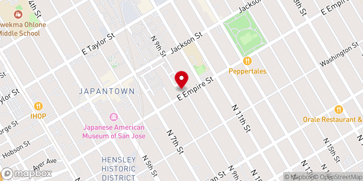 Map showing location of Iglesia Bautista Betel