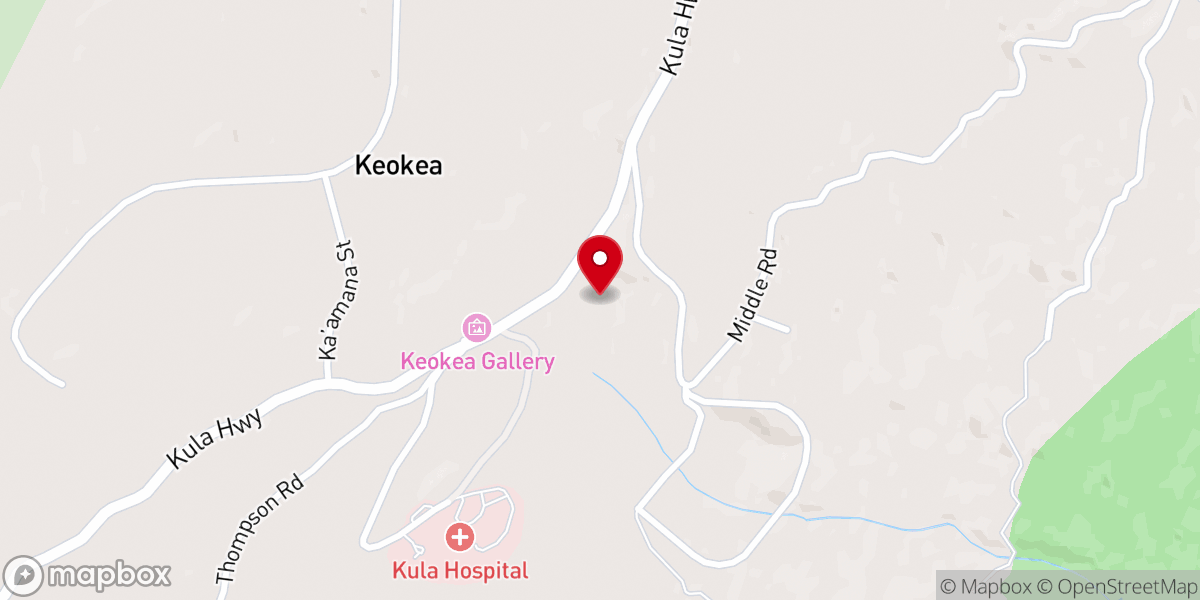 Map showing location of Keokea Park