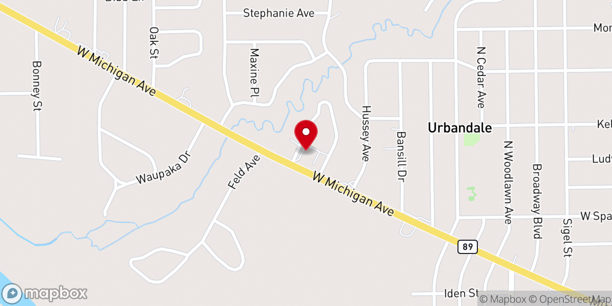Map showing location of Redemption Lutheran Church