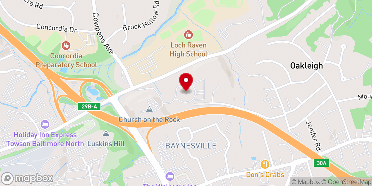 Map showing location of Rock City Church