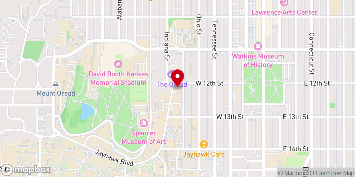Map showing location of Ecumenical Campus Ministries