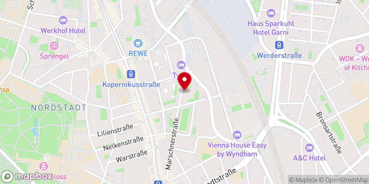 Map showing location of Katholisches Pfarramt St. Marien