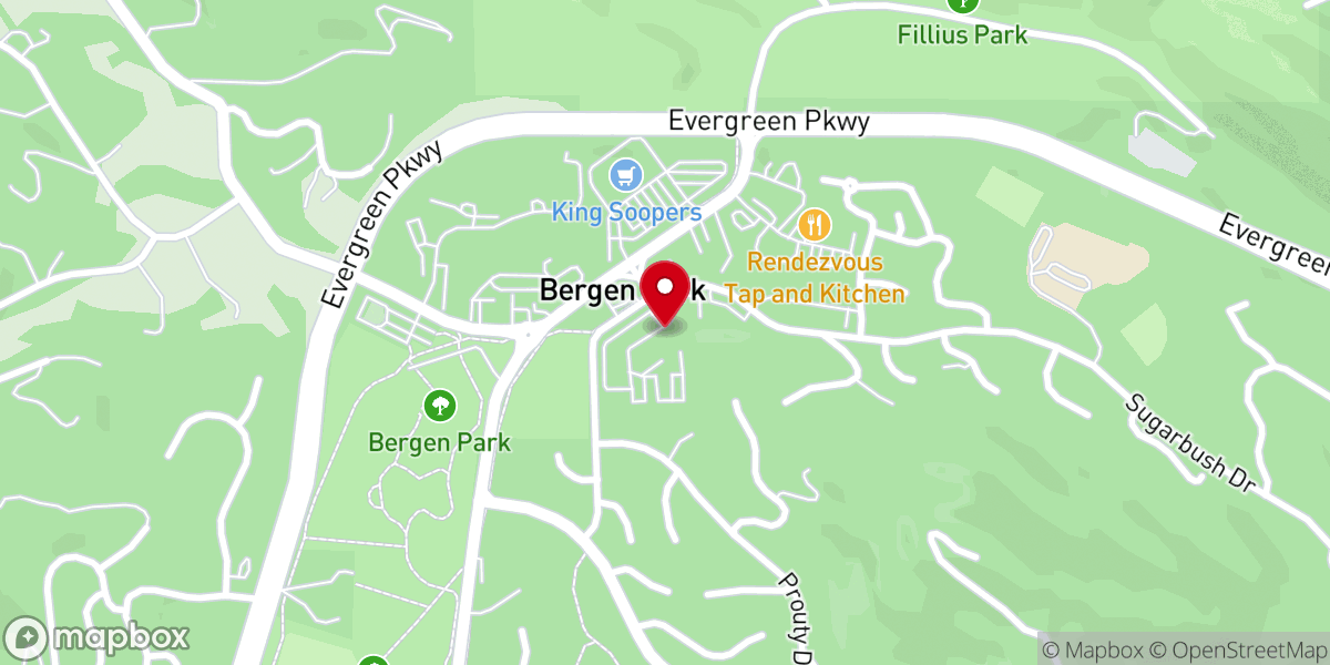 Map showing location of Colorado Life Church