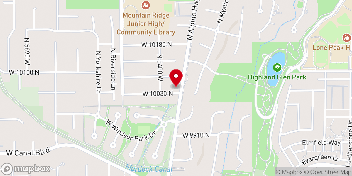 Map showing location of Lone Peak Bible Church