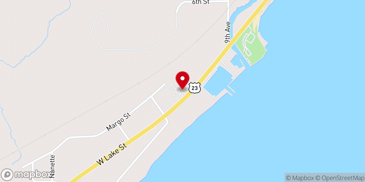 Map showing location of The Bay Inn