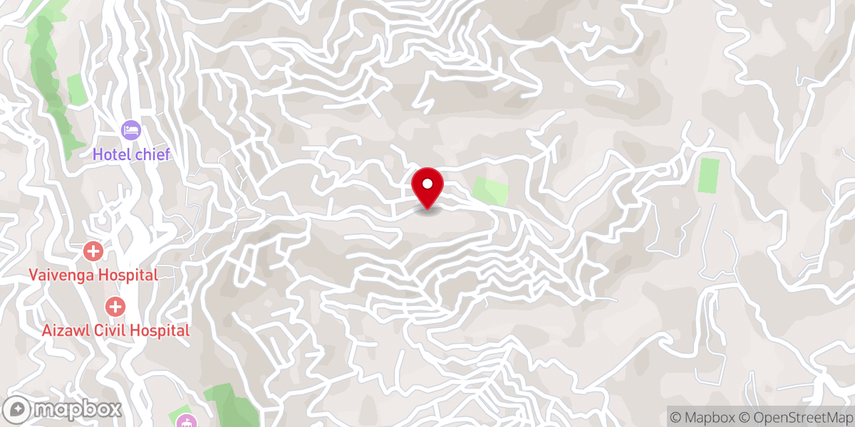 Map showing location of Armed Veng Presbyterian Church