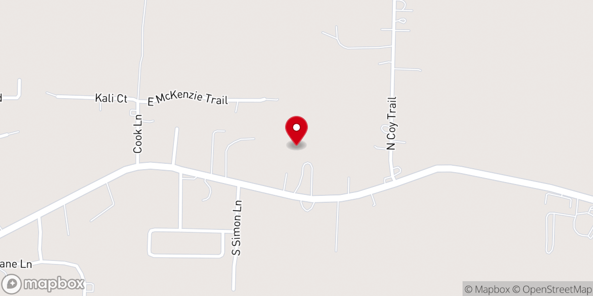Map showing location of CrossPoint Church