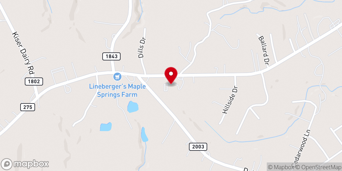 Map showing location of Restoring Hope Foursquare Church