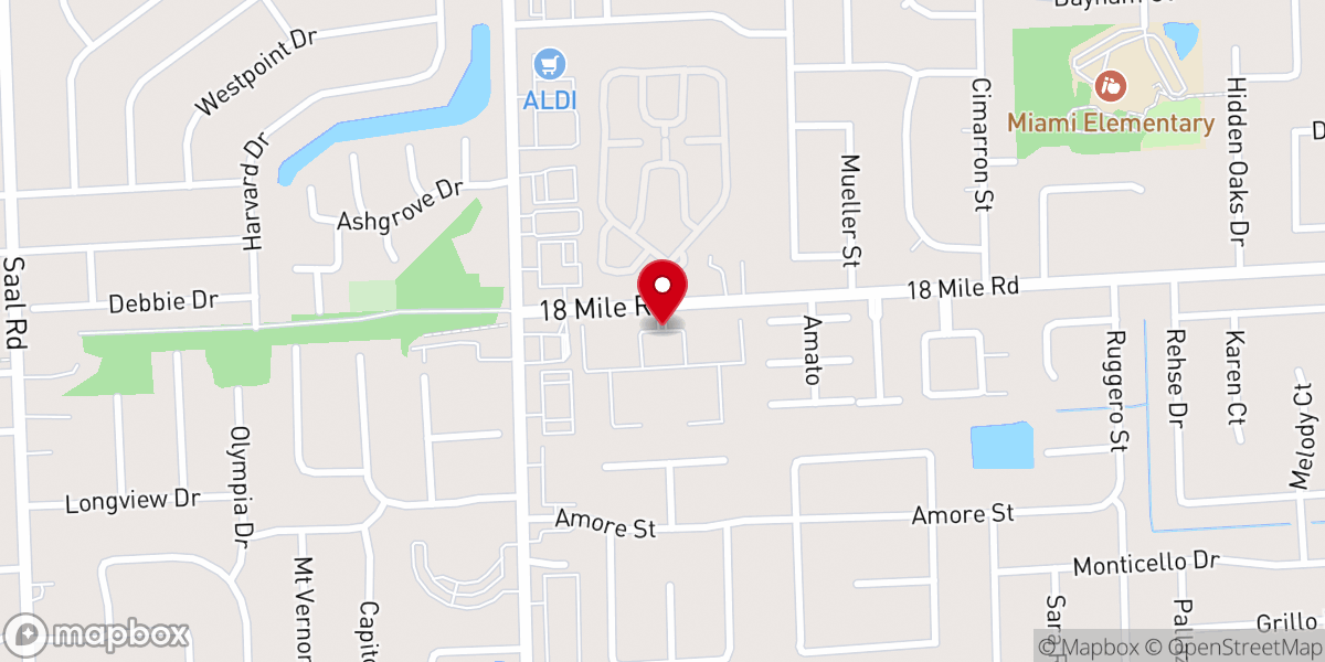 Map showing location of Ascension Lutheran Church and Preschool