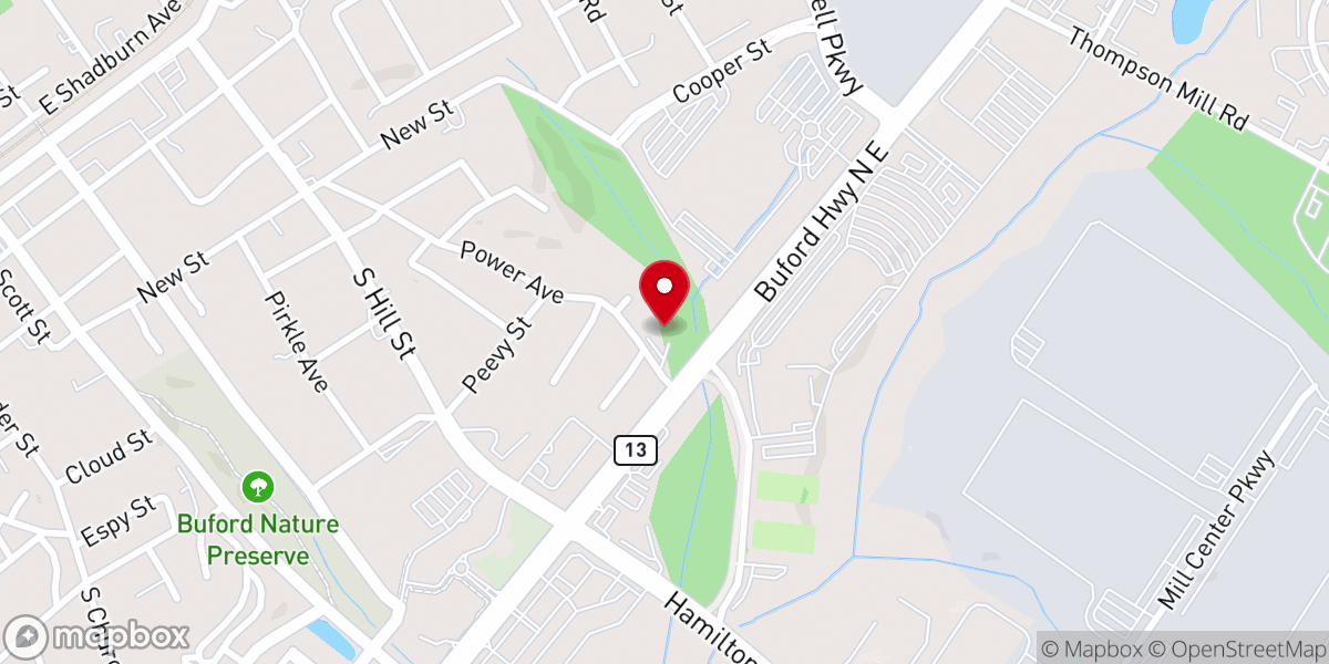 Map showing location of RISING Church