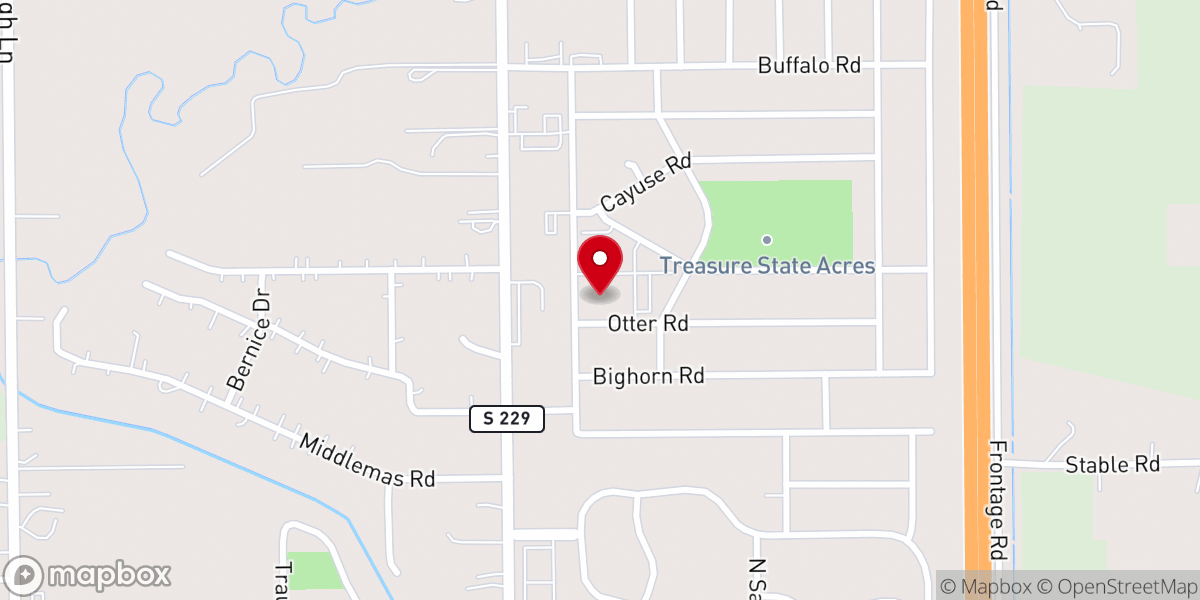 Map showing location of Helena Montana Temple