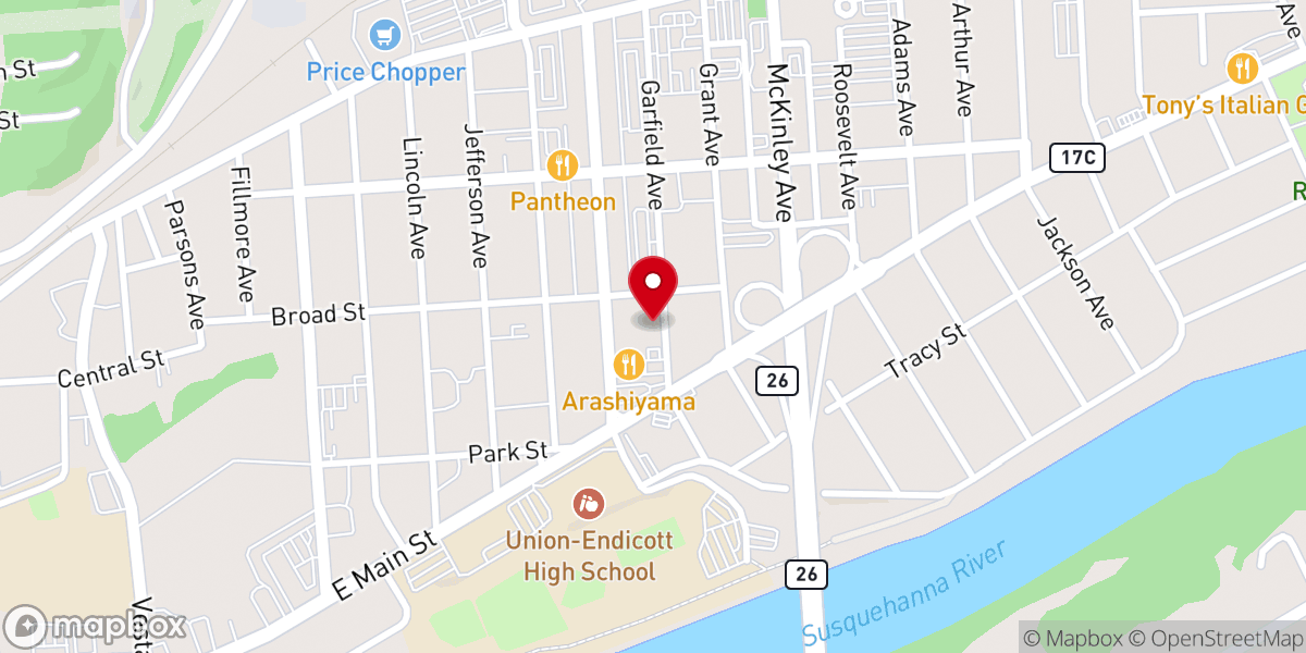 Map showing location of Catholic Charities of Broome