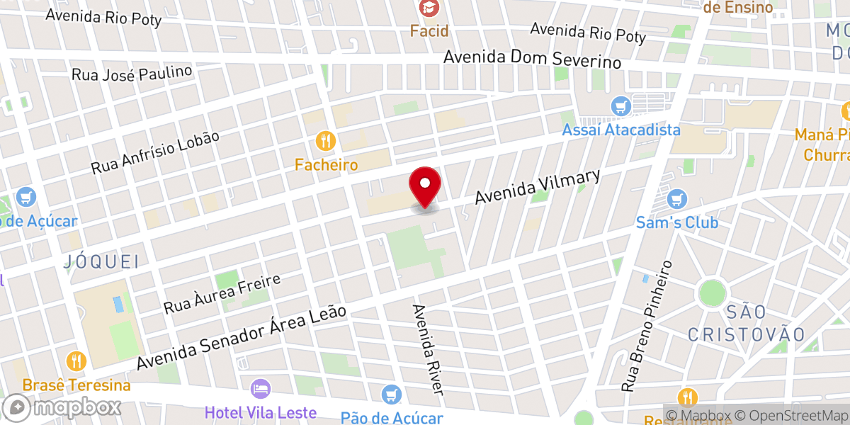 Map showing location of Igreja Batista A Jornada