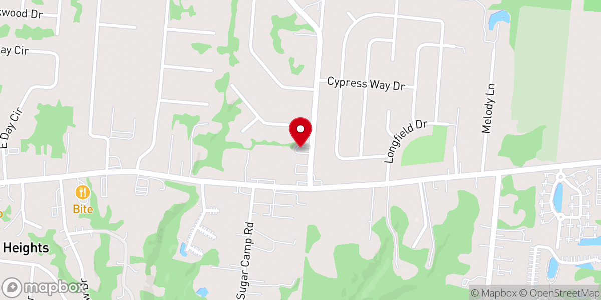 Map showing location of First Church of God Milford