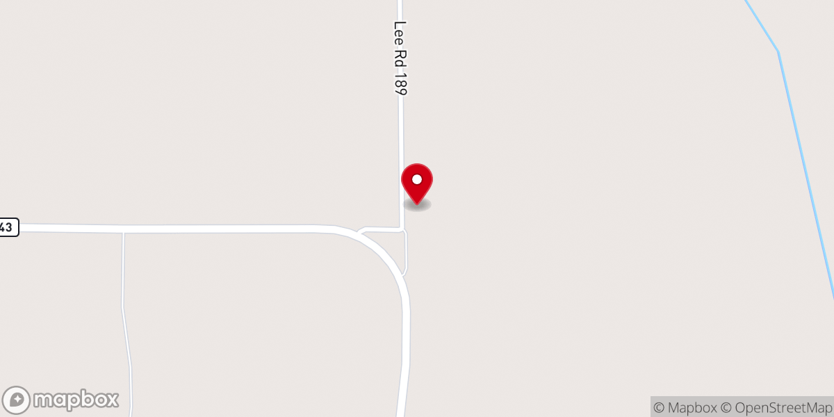 Map showing location of County Line Mssnry Baptist Ch