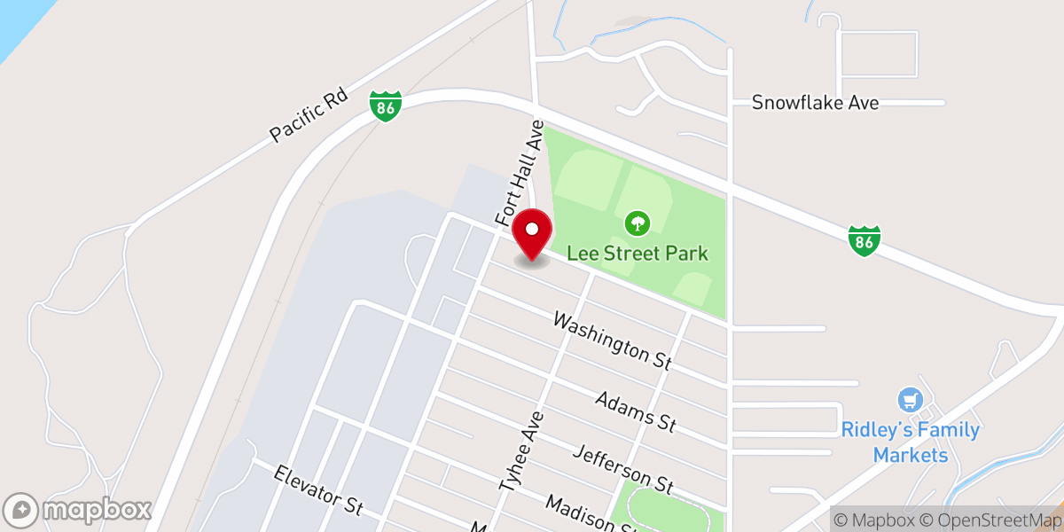 Map showing location of Willow Bay Baptist Church - Food Distribution Center