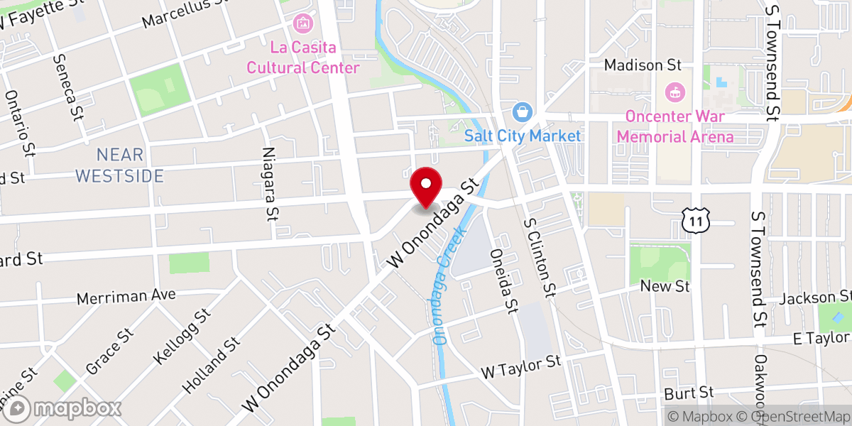 Map showing location of Syracuse Salt of the Earth Ministries