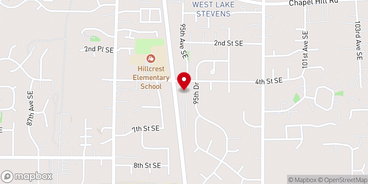 Map showing location of Calvary Chapel of Lake Stevens